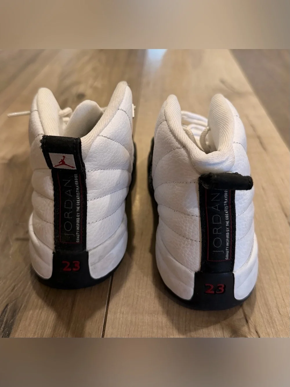 Nike Kids White and Black High-Top Athletic Shoes - Picture 3 of 4